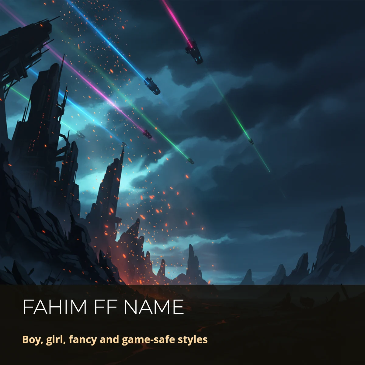 Fahim Free Fire nickname styles: boy, girl, fancy letters and game-safe tags