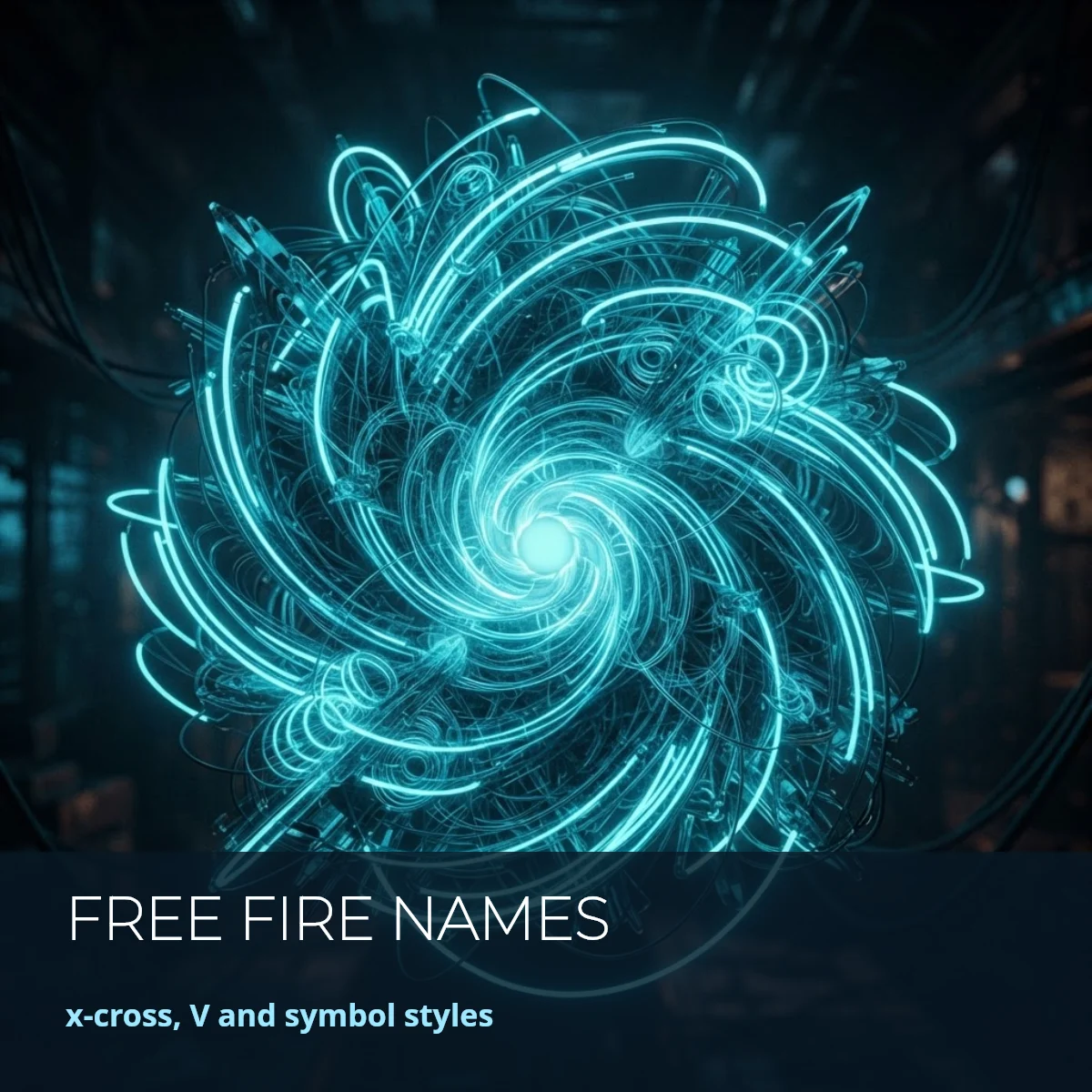 Free Fire x-cross and V symbol name styles to copy