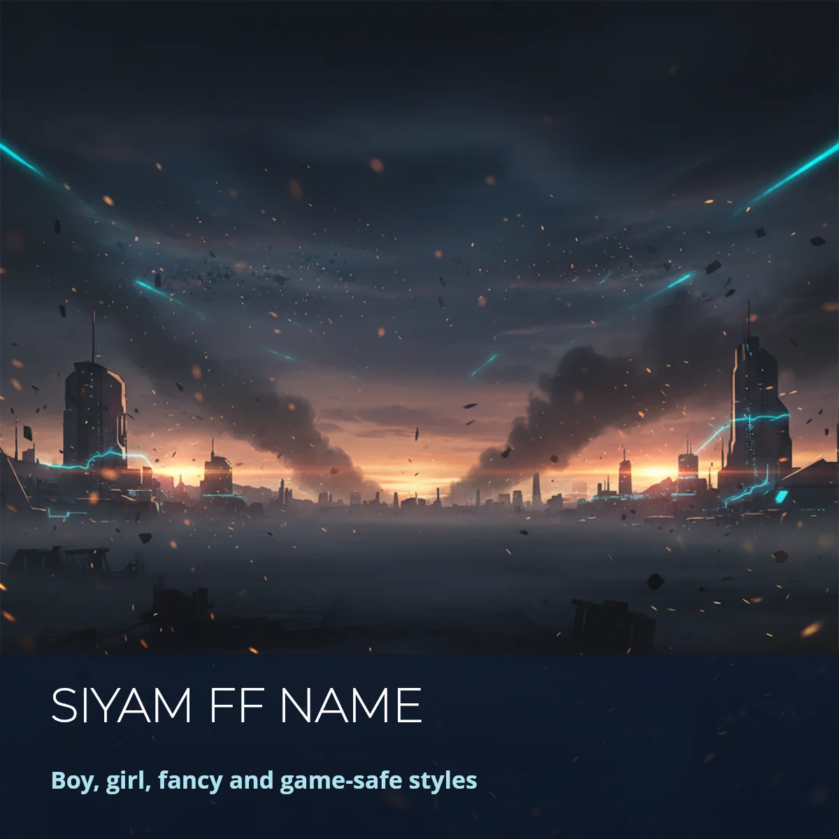 Siyam Free Fire nickname styles: boy, girl, fancy letters and game-safe tags